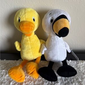 Duck and Goose Plush Toys NWT